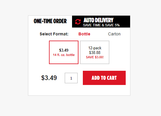 Recurring Delivery | UI / UX 